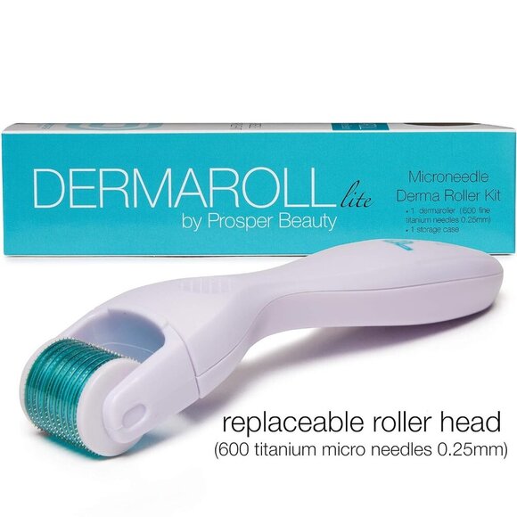 Derma Roller Microneedle Kit [DERMAROLL LITE 0.25mm by ] Face Roller with Replac - Picture 2 of 8
